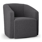 Poltrona Sala De Estar Base Giratória Stella Max Bouclê D03 -