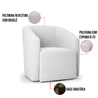 Poltrona Sala De Estar Base Giratória Stella Max Bouclê D03 -