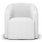 Poltrona Sala De Estar Base Giratória Stella Max Bouclê D03 -