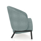 Poltrona Sala De Estar Base Industrial Kit 2 Luar Bouclê K01