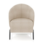 Poltrona Sala De Estar Base Industrial Kit 2 Luar Bouclê K01