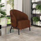 Poltrona Sala De Estar Base Industrial Kit 2 Luar Sintético P