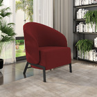 Poltrona Sala De Estar Base Industrial Kit 2 Luar Veludo K01