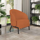 Poltrona Sala De Estar Base Industrial Luar Bouclê K01 - D'ro