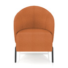 Poltrona Sala De Estar Base Industrial Luar Bouclê K01 - D'ro