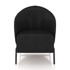 Poltrona Sala De Estar Base Industrial Luar Sintético Pu Pret