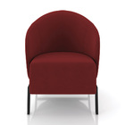 Poltrona Sala De Estar Base Industrial Luar Veludo K01 - D'ro