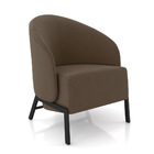 Poltrona Sala De Estar Base Industrial Luar Veludo K01 - D'ro