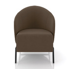 Poltrona Sala De Estar Base Industrial Luar Veludo K01 - D'ro