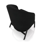 Poltrona Sala De Estar Base Industrial Luar Veludo K01 - D'ro