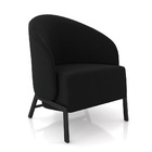 Poltrona Sala De Estar Base Industrial Luar Veludo K01 - D'ro