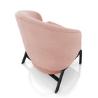 Poltrona Sala De Estar Base Industrial Luar Veludo K01 - D'ro