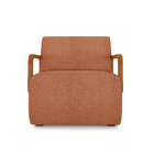 Poltrona Sala De Estar Braço De Madeira Kit 2 Hellen Bouclê T