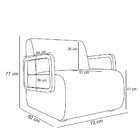 Poltrona Sala De Estar Braço De Madeira Kit 2 Hellen Veludo K