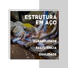 Poltrona Sala De Estar Com Almofada Cinza Tubos Cromados Carr