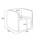 Poltrona Sala De Estar Decorativa Kit 2 Laguna Veludo K01 - D