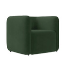 Poltrona Sala De Estar Decorativa Kit 2 Laguna Veludo Verde K