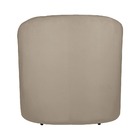 Poltrona Sala De Estar Decorativa Lara Veludo Bege - Vallisa