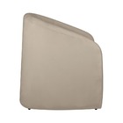 Poltrona Sala De Estar Decorativa Lara Veludo Bege - Vallisa