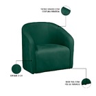 Poltrona Sala De Estar Decorativa Lara Veludo Verde - Vallisa