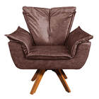 Poltrona Sala De Estar Giratória Mm30 Kit 2 Opalla Corano D03