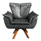 Poltrona Sala De Estar Giratória Mm30 Kit 2 Opalla Corano D03