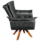 Poltrona Sala De Estar Giratória Mm30 Kit 2 Opalla Corano D03