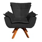 Poltrona Sala De Estar Giratória Mm30 Kit 2 Opalla Suede - Pr