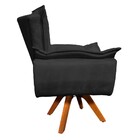 Poltrona Sala De Estar Giratória Mm30 Kit 2 Opalla Suede - Pr