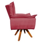 Poltrona Sala De Estar Giratória Mm30 Kit 2 Opalla Suede - Ro