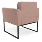 Poltrona Sala De Estar Industrial Preto Elisa Bouclê D03 - D'