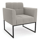 Poltrona Sala De Estar Industrial Preto Elisa Bouclê D03 - D'