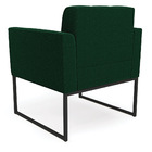 Poltrona Sala De Estar Industrial Preto Elisa Bouclê Verde D0