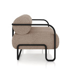 Poltrona Sala De Estar Industrial Preto Kit 2 Ameli Bouclê K0