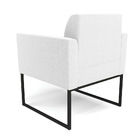 Poltrona Sala De Estar Industrial Preto Marisa Bouclê D03 - D