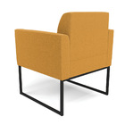 Poltrona Sala De Estar Industrial Preto Marisa Bouclê D03 - D