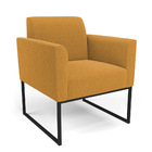 Poltrona Sala De Estar Industrial Preto Marisa Bouclê D03 - D