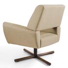 Poltrona Sala De Estar Melli Linho Bege Escuro
