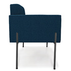 Poltrona Sala De Estar Pé De Ferro Preto Elisa Bouclê Azul D0