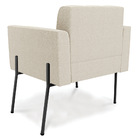 Poltrona Sala De Estar Pé De Ferro Preto Elisa Bouclê D03 - D