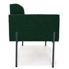 Poltrona Sala De Estar Pé De Ferro Preto Elisa Bouclê Verde D