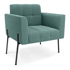 Poltrona Sala De Estar Pé De Ferro Pto Kit 2 Elisa Bouclê Ver