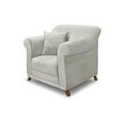 Poltrona Sala De Estar Pé De Madeira Julieta Veludo S04 - D'r