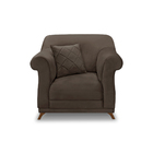 Poltrona Sala De Estar Pé De Madeira Julieta Veludo S04 - D'r