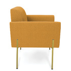 Poltrona Sala De Estar Pé Ferro Dourado Marisa Bouclê D03 - D