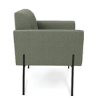 Poltrona Sala De Estar Pé Ferro Preto Marisa Bouclê D03 - D'r