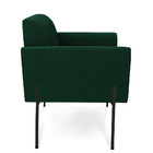 Poltrona Sala De Estar Pé Ferro Preto Marisa Bouclê D03 - D'r