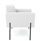 Poltrona Sala De Estar Pé Ferro Preto Marisa Bouclê D03 - D'r