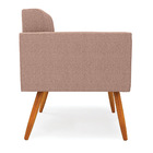 Poltrona Sala De Estar Pé Palito Castanho Elisa Bouclê D03 -