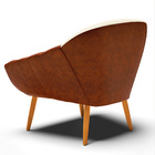 Poltrona Sala De Estar Pé Palito Castanho Kit 2 Giovana Nozes